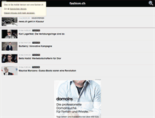 Tablet Screenshot of fashion.ch