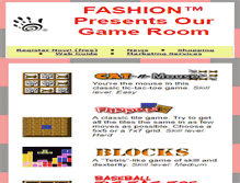 Tablet Screenshot of games.fashion.org